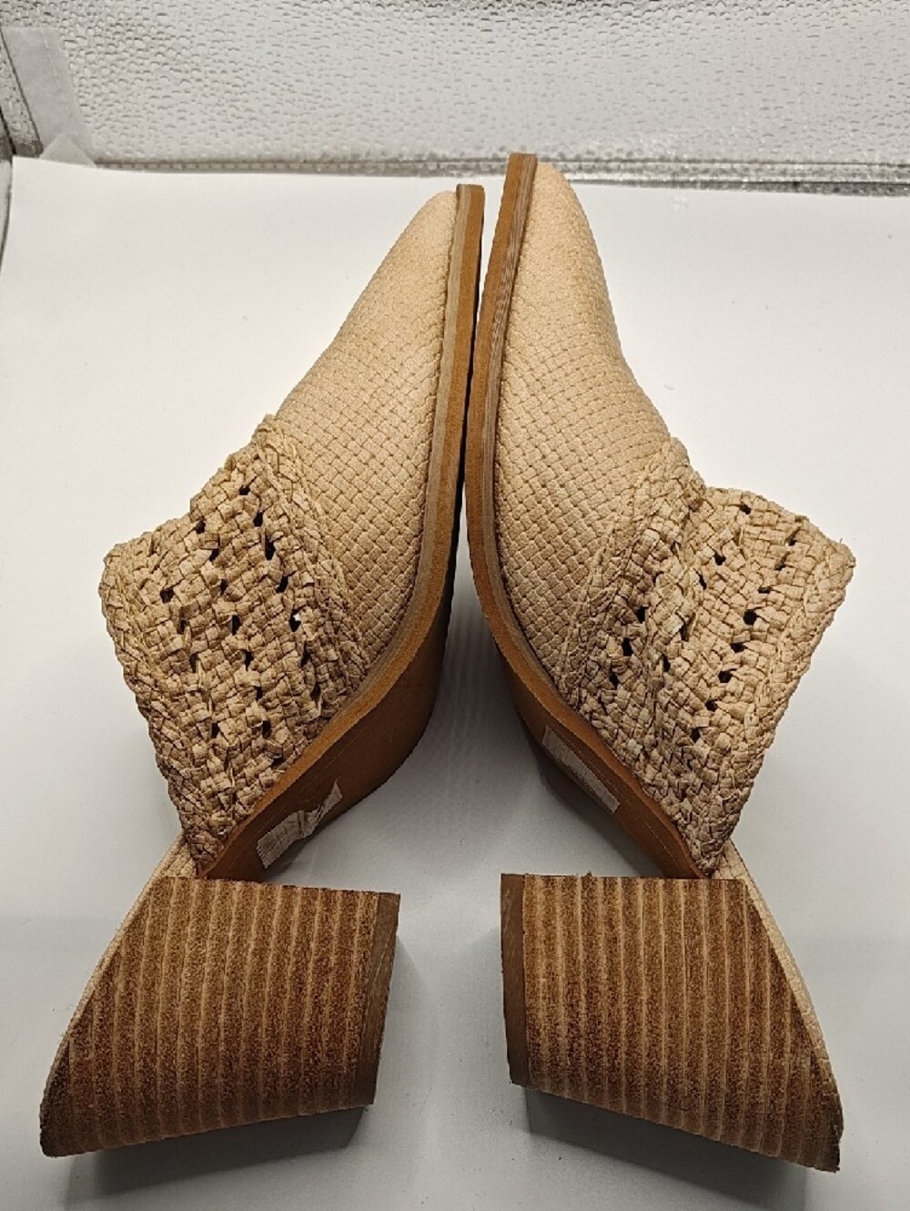 Mi.im. Leather Woven Pointed-Toe Mules in Tan 8.5 - Picture 9 of 9